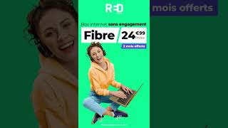 RED by SFR  Abonnement Fibre sans engagement à 2499 euros par mois [upl. by Emeline]