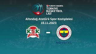 Bornova Belediyesi Karşıyaka  Fenerbahçe Koleji Novotel Türkiye Sigorta TBL 11Hafta [upl. by Sinnard]