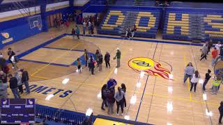 DelavanDarien High School vs Monroe High School Mens Varsity Basketball [upl. by Kcirdek]