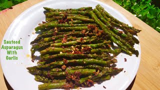 Sauteed Asparagus Recipe  How to Cook Asparagus in a Pan  Asparagus side dish [upl. by Livingston421]