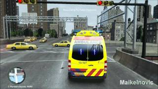 GTA4 Paramedic Mod  EMS 10187  Respond to Fallen Person [upl. by Neall543]