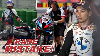 REVEALED Toprak Razgatlioglu Explained His Crash in Misano WorldSBK FP2 toprakrazgatlıoğlu sbk [upl. by Arocet]