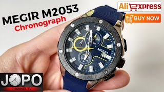 MEGIR M2053 Blue Chrono Sport Watch│Megir Watch Review│Subtitles [upl. by Massarelli]