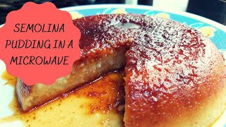 Aunts Semolina Pudding Recipe using a Microwave  Rava Pudding  Sooji Pudding [upl. by Ofori]