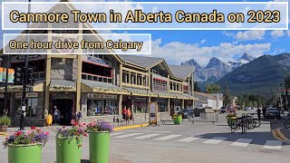 Canmore Town  An Hour Drive from Calgary City in Alberta Canada 2023 canada calgary alberta [upl. by Htenywg]