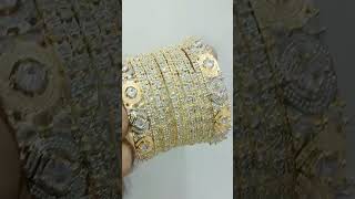 Premium Quality American Diamond Zarcon Bangels Chori Set Size 24 26 28 [upl. by Ahen895]