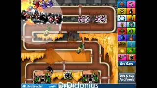 Bloons Tower Defense 4 Expansion  Sewer Track 2 Walkthrough  HARD [upl. by Sigrid]