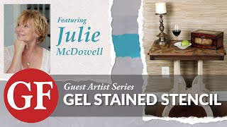 Get The Look Gel Stained Stenciled Table  General Finishes [upl. by Yellac]