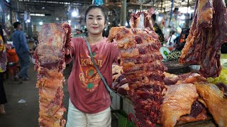 Market show Yummy beef ribs cooking  Braised beef ribs  Countryside Life TV [upl. by Eniar262]