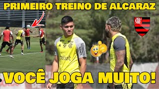 ALCARAZ ARREBENTOU NO SEU PRIMEIRO TREINO NO FLAMENGO [upl. by Kathe]