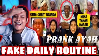 PRANK AYAH FAKE RUTIN HARIAN BIKIN NETIZEN GELAK SAKAN react [upl. by Weaks9]