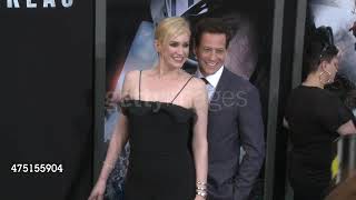 Ioan Gruffudd and Alice Evans at the premiere of San Andreas [upl. by Benedict266]