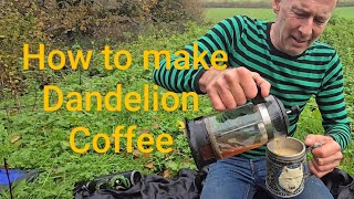 How to make Dandelion Coffee foraging herbs gardening caffeinefree permaculture adventure [upl. by Lemon]