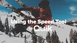 GoPro How to Use the Speed Tool in Quik [upl. by Reema]