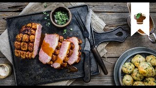 Schweinekrustenbraten selber machen I Bayerischer Klassiker mit Semmelknödel und Biersauce  EDEKA [upl. by O'Donnell]