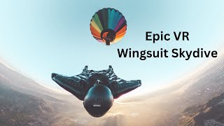 Roller Coaster like Wingsuit Skydive  Immersive 360 VR [upl. by Ailefo]