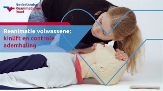 Reanimatie volwassene kinlift en controle ademhaling [upl. by Forster]