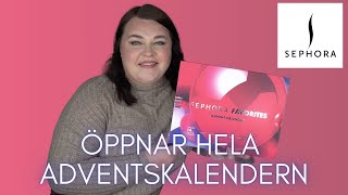 ÖPPNAR SEPHORA FAVORITES ADVENTSKALENDER 2024 [upl. by Ilowell]