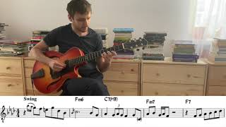 Beautiful Love  Barney Kessel solo Grzegorz Kłak Transcription [upl. by Aniri]