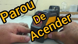 parou de acender o laser como consertarnível a laser Dewalt [upl. by Cristobal]