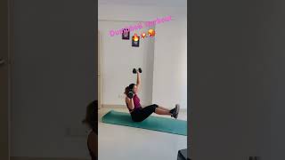 Dumbbell workouts at home🔥💥💪🏋️‍♀️fatloss fitness trending viral shorts fitmom fit video [upl. by Suhploda]