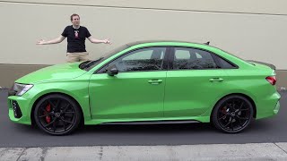 The New 2022 Audi RS3 Is a Little Sedan with Big Performance [upl. by Foskett]