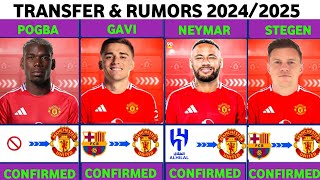 🔴NEW LATEST CONFIRMED TRANSFER AND RUMORS MANCHESTER UNITED POGBA  GAVI  NEYMAR JR  STEGEN 🔥🔥🔥🔥🔥 [upl. by Trebleda]