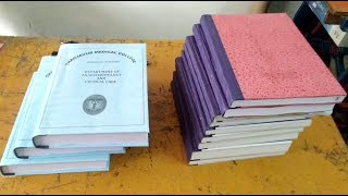 Book Binding  How to make Book Binding Easy  Easy method Book Bindings [upl. by Templa]