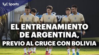 EL ENTRENAMIENTO DE LA SELECCIÓN ARGENTINA CON LA MIRA PUESTA EN BOLIVIA [upl. by Cindi637]