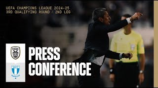 Press Conference PAOK FC Vs Malmö FF – Live PAOK TV [upl. by Lory454]