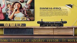 Sound Town 16 Channels Wireless Microphone Karaoke Mixer System with Optical Toslink AUX and 2 H [upl. by Primavera]