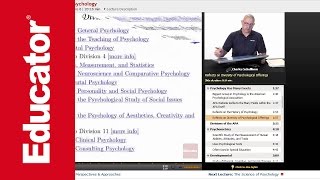 quotSubfields in Psychologyquot  AP Psychology with Educatorcom [upl. by Ahsial270]