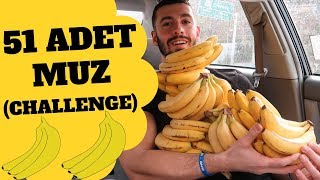 51 ADET MUZ YEME CHALLENGE  Ölümcül    5500 Kalori [upl. by Marela645]