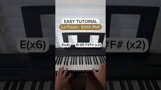 How to play La Foule piano pianotutorial easytutorial viral pianomusic [upl. by Murage]