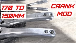 170 to 150mm Bicycle Crank Mod [upl. by Lehet]