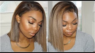 ChrissyBales Wig TransformationHow to Dye your Wig Blonde No to OrangeBrassy hairBlunt Cut Bob [upl. by Aya]