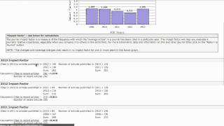 How to find a journals impact factor in Web of Science [upl. by Eanaj]