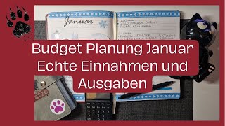 Budgetplanung Januar 😊 mit echten Einnahmen amp Ausgaben 💰 was kann ich sparen Umschlagmethode [upl. by Mickey]