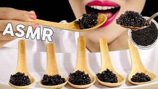 ASMR Sturgeon CAVIAR Edible Spoons 캐비어 먹는숟가락 먹방 Eating Sounds Mukbang  MINEE EATS [upl. by Asial619]