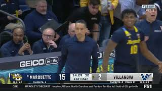 Villanova vs Marquette  2024130  NCAAB Game [upl. by Lucias]