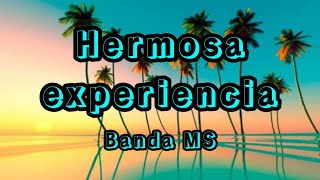 Hermosa Experiencia  Banda MS LETRALYRIC [upl. by Dilly]