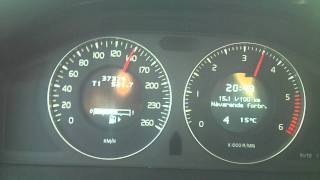 Volvo v70 16 DRIVe 2010 110hp 240nm 0100 0170 acceleration [upl. by Fabri]