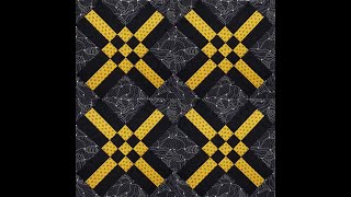 Quilters Trek  RailRoad Crossing Block Demo [upl. by Amitie]