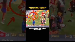 The player went viral for his hilarious celebrations shorts sports edit nfl football kyrenlacy [upl. by Aisatsanna]