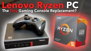 Gaming on a Tiny Ryzen PC Lenovo Thinkcentre M75q [upl. by Nylde308]