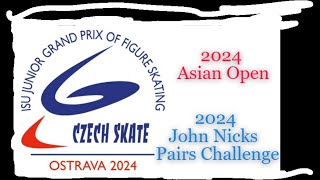 2024 JGP Ostrava Recap Figure Skating News Asian Open and John Nicks Pairs [upl. by Rebekah]