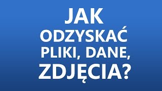 Jak odzyskać dane  Przywracanie danych z karty pamięci pendrive dysku twardego [upl. by Aicemat]