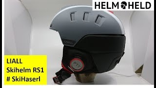 LIVALL Skihelm RS1  Farbe grau  360° [upl. by Rimidalg3]