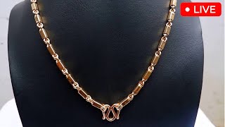 How to make a beautiful 18k gold necklace🔥🔨 gold viral video silver jewellry jewelry [upl. by Ariamo]