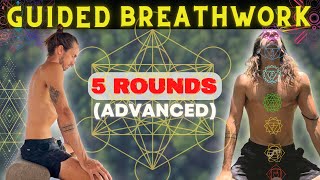 Psychedelic Breathwork I 5 Rounds I ADVANCED I On Screen Timer [upl. by Sackman]